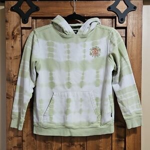 Vans Peace Of Mind Green Tie Dye Hoodie Size Small (Fits Like A Youth Size)